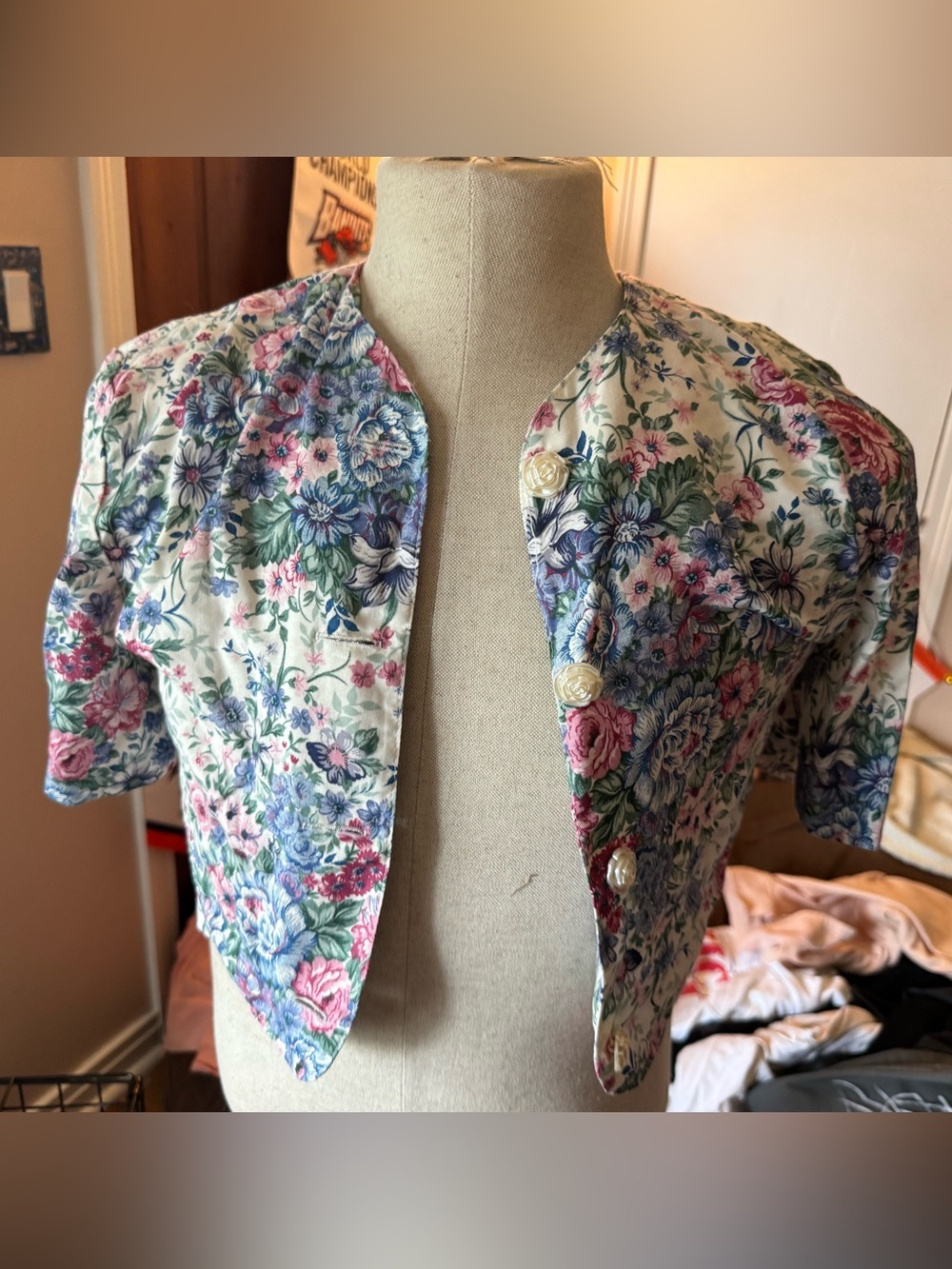 Vintage Deadstock Cropped Blouse
